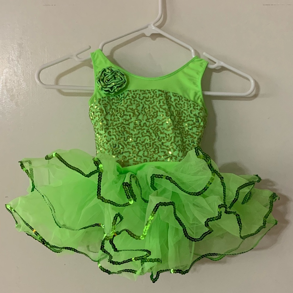 Girls Sz S Tinkerbell dance costume (no wings)